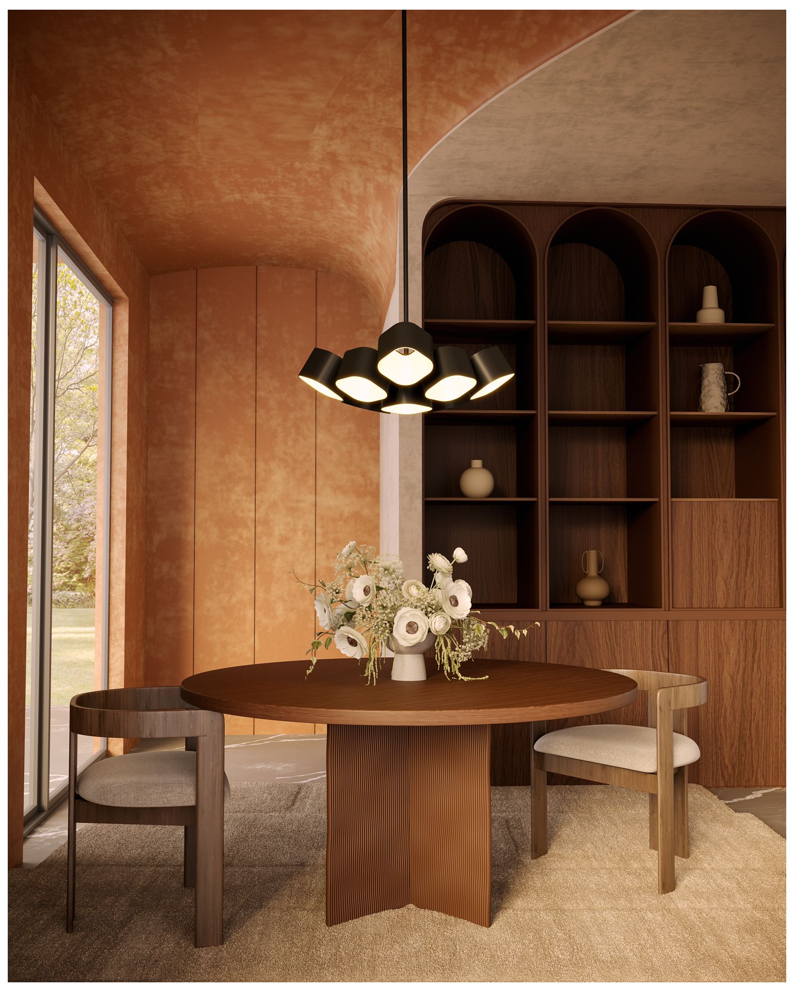 Image 3 Kuzco Arena LED 18-in Black LED Chandelier more views