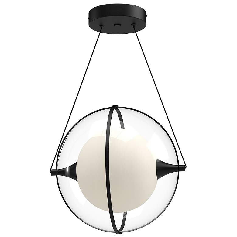Image 1 Kuzco Aries LED 12-in Black Pendant