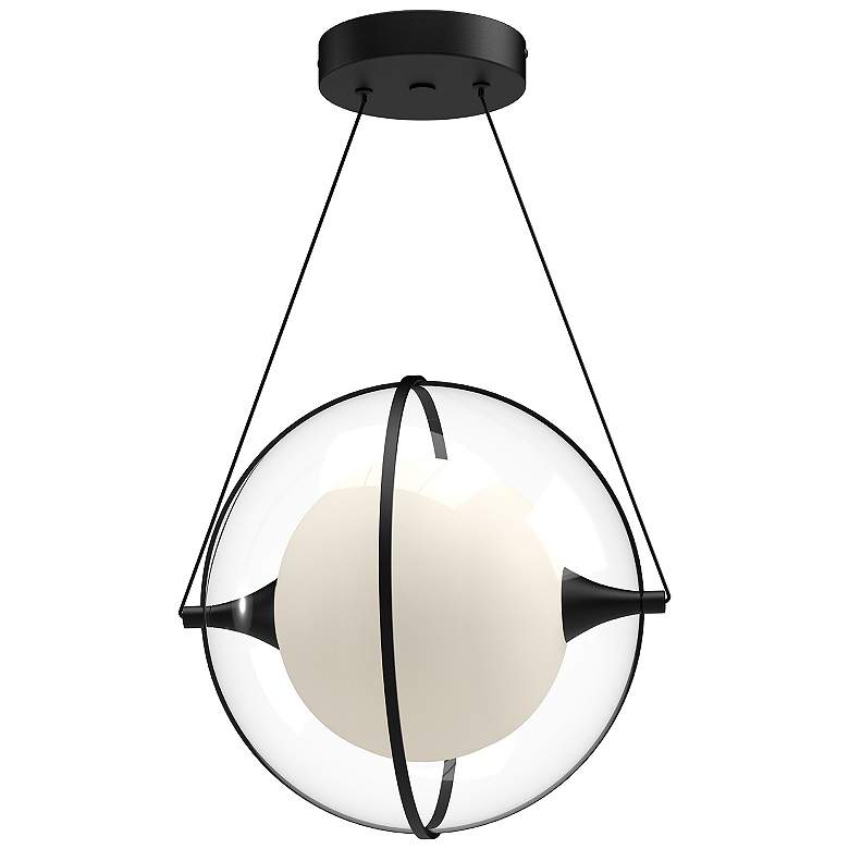 Image 1 Kuzco Aries LED 12-in Black Pendant