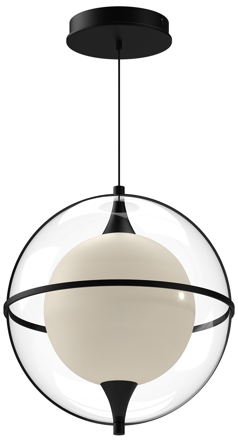 Image 3 Kuzco Aries LED 12-in Black Pendant more views