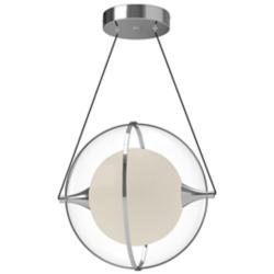 Kuzco Aries LED 12-in Chrome Pendant