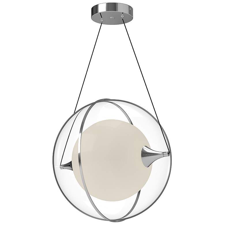 Image 1 Kuzco Aries LED 16-in Chrome Pendant