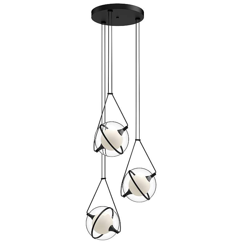 Image 1 Kuzco Aries LED 18-in Black LED Chandeliers