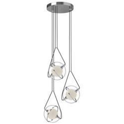 Kuzco Aries LED 18-in Chrome LED Chandeliers