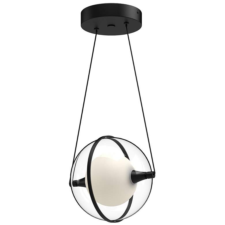 Image 2 Kuzco Aries LED 8-in Black Pendant