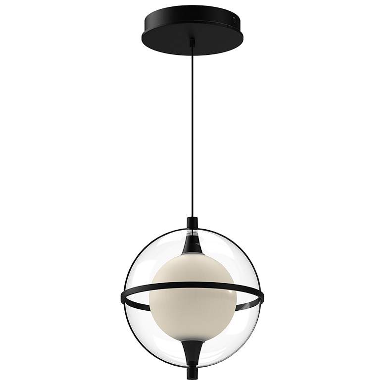 Image 4 Kuzco Aries LED 8-in Black Pendant more views
