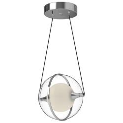 Kuzco Aries LED 8-in Chrome Pendant