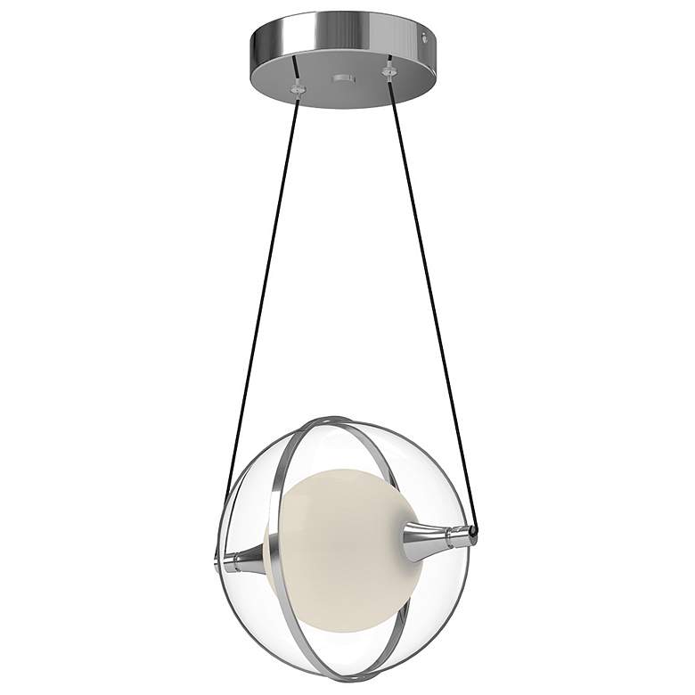 Image 1 Kuzco Aries LED 8-in Chrome Pendant