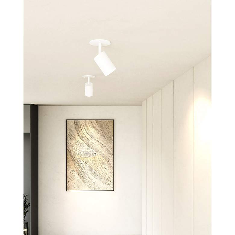 Image 3 Kuzco Barclay 3-in White Semi-Flush Mounts more views