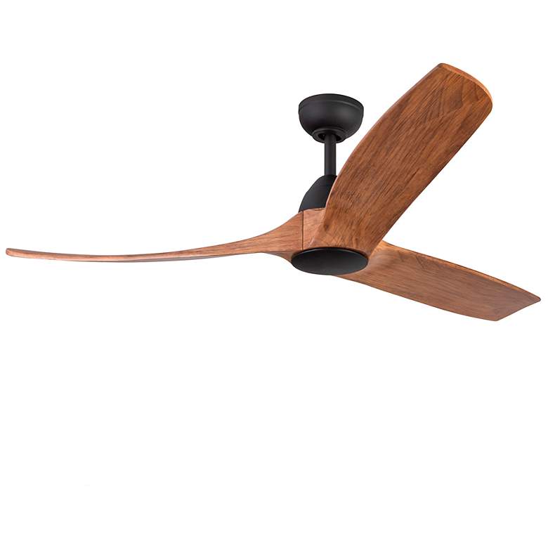 Image 2 Kuzco Baylor 60-in Matte Black/Natural Wood Ceiling Fan more views
