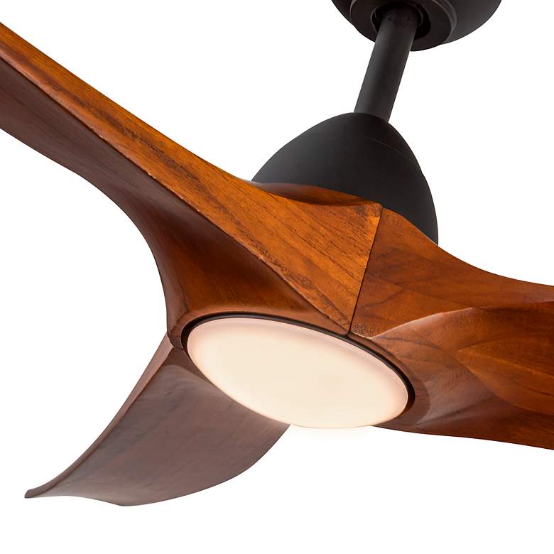 Image 5 Kuzco Baylor LED 60-in Matte Black/Dark Walnut Ceiling Fan more views