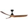 1_Kuzco Baylor LED 60-in Matte Black/Natural Wood Ceiling Fan