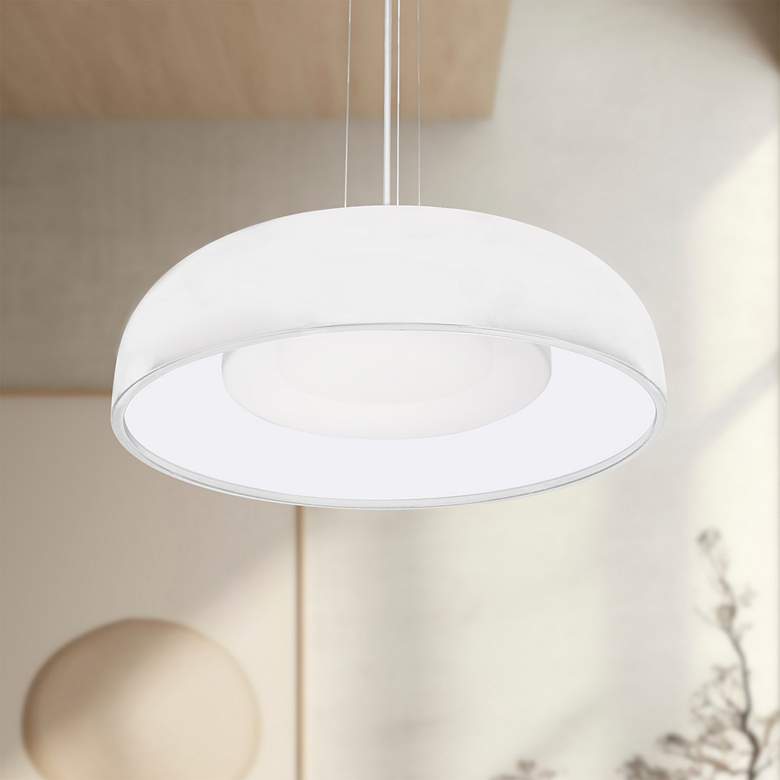 Image 1 Kuzco Beacon LED 20-in White Pendant