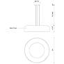 3_Kuzco Beacon LED 20-in White Pendant more views