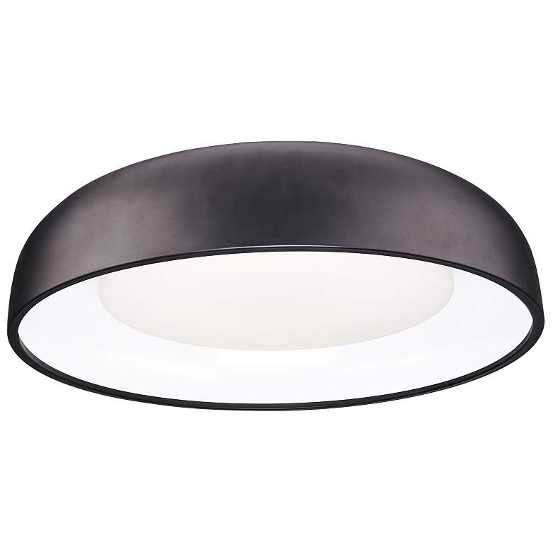 Image 1 Kuzco Beacon LED 24-in Black Flush Mount