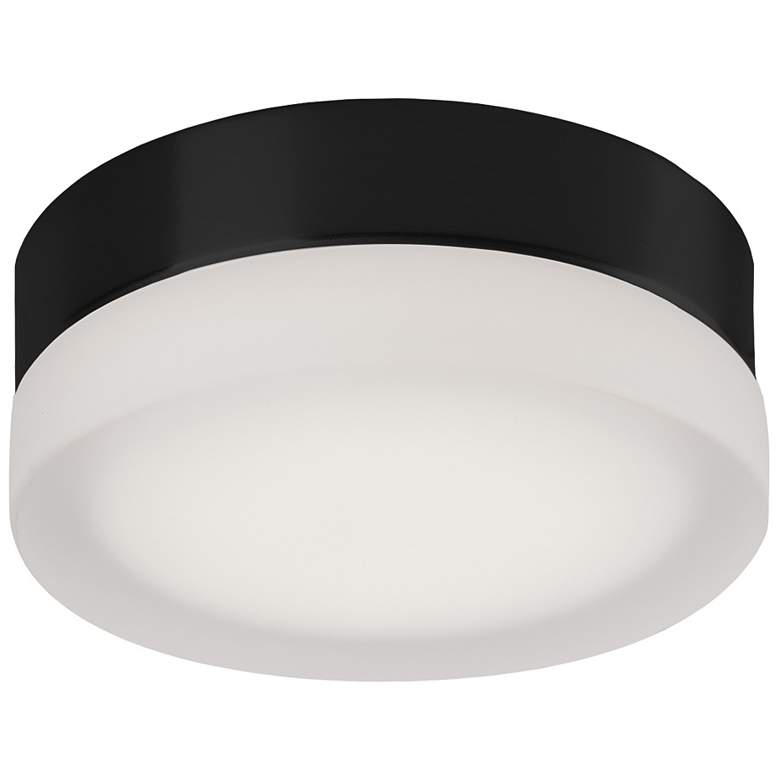 Image 1 Kuzco Bedford LED 6-in Black/Frosted Flush Mount