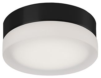 Image 2 Kuzco Bedford LED 6-in Black/Frosted Flush Mount more views