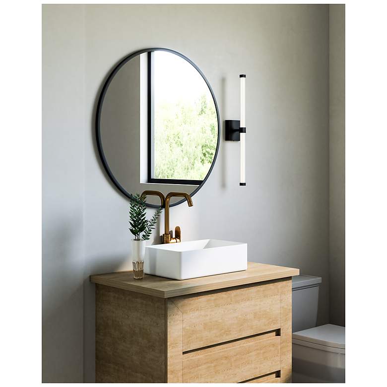 Image 3 Kuzco Blade LED 24-in Black Vanity Light more views