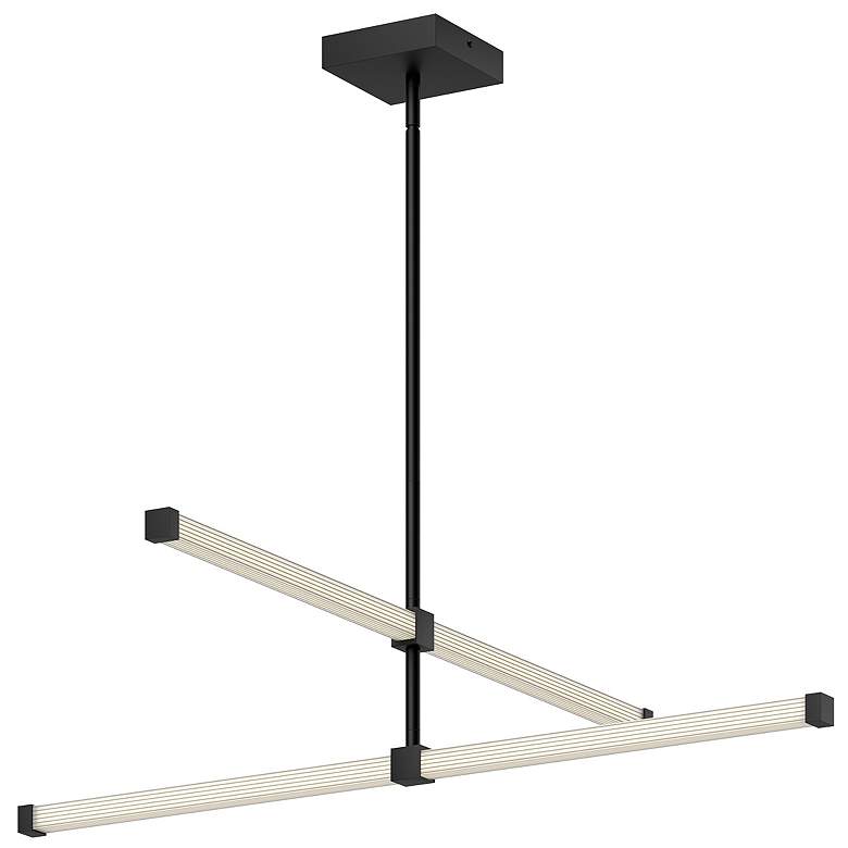 Image 1 Kuzco Blade LED 32-in Black LED Chandeliers