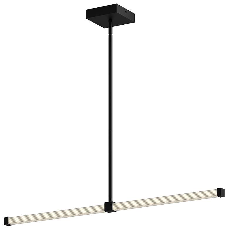 Image 1 Kuzco Blade LED 32-in Black Linear Pendant