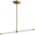 Kuzco Blade LED 32-in Brushed Gold Linear Pendant
