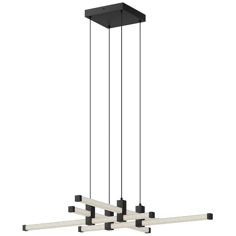 Image 2 Kuzco Blade LED 34-in Black LED Chandeliers