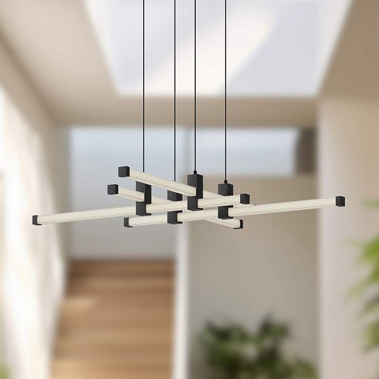 Image 1 Kuzco Blade LED 34-in Black LED Chandeliers