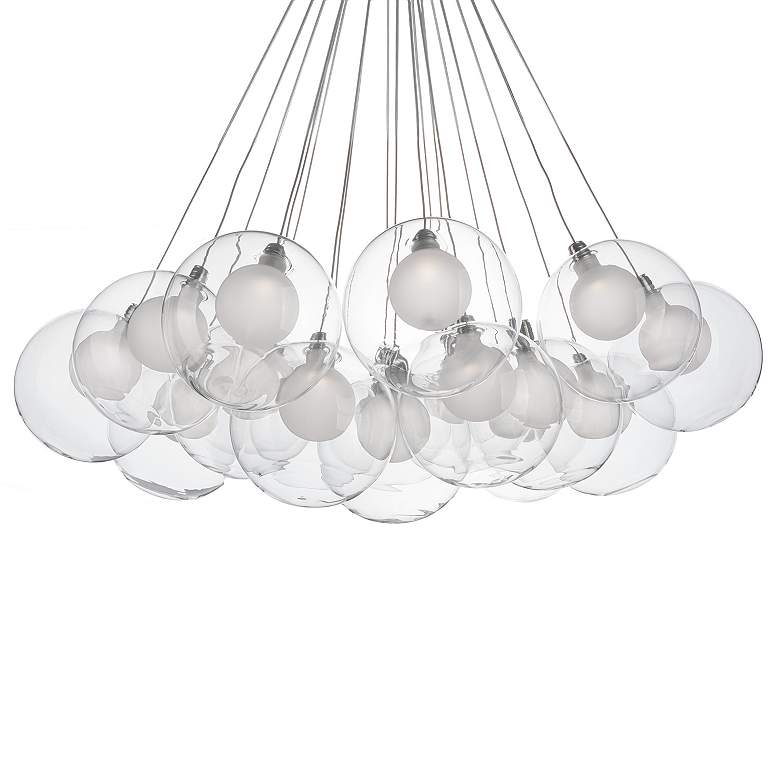 Image 2 Kuzco Bolla 28-in Chrome Chandeliers more views