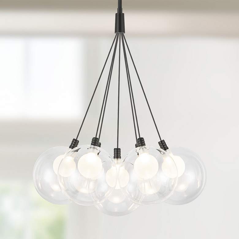 Image 1 Kuzco Bolla LED 16-in Black LED Chandelier