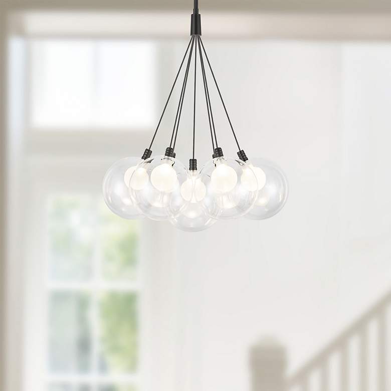Image 3 Kuzco Bolla LED 16-in Black LED Chandelier more views