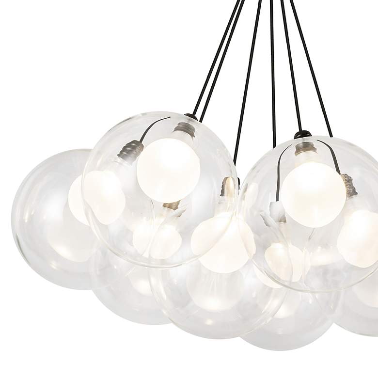 Image 5 Kuzco Bolla LED 16-in Black LED Chandelier more views