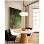 3_Kuzco Bolla LED 16-in Black/Opal Glass LED Chandelier more views