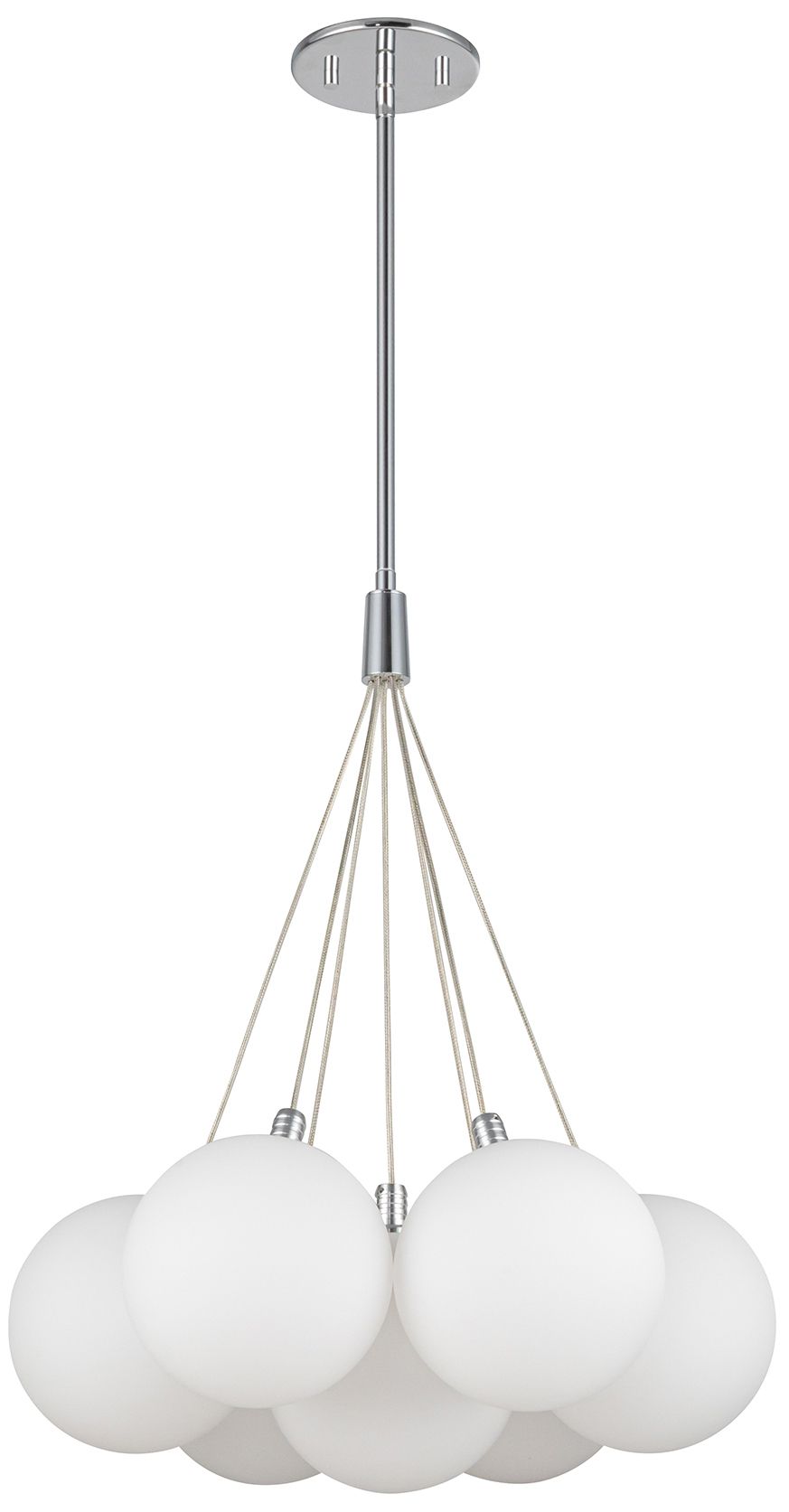 Image 2 Kuzco Bolla LED 17-in Opal Glass Chandelier more views