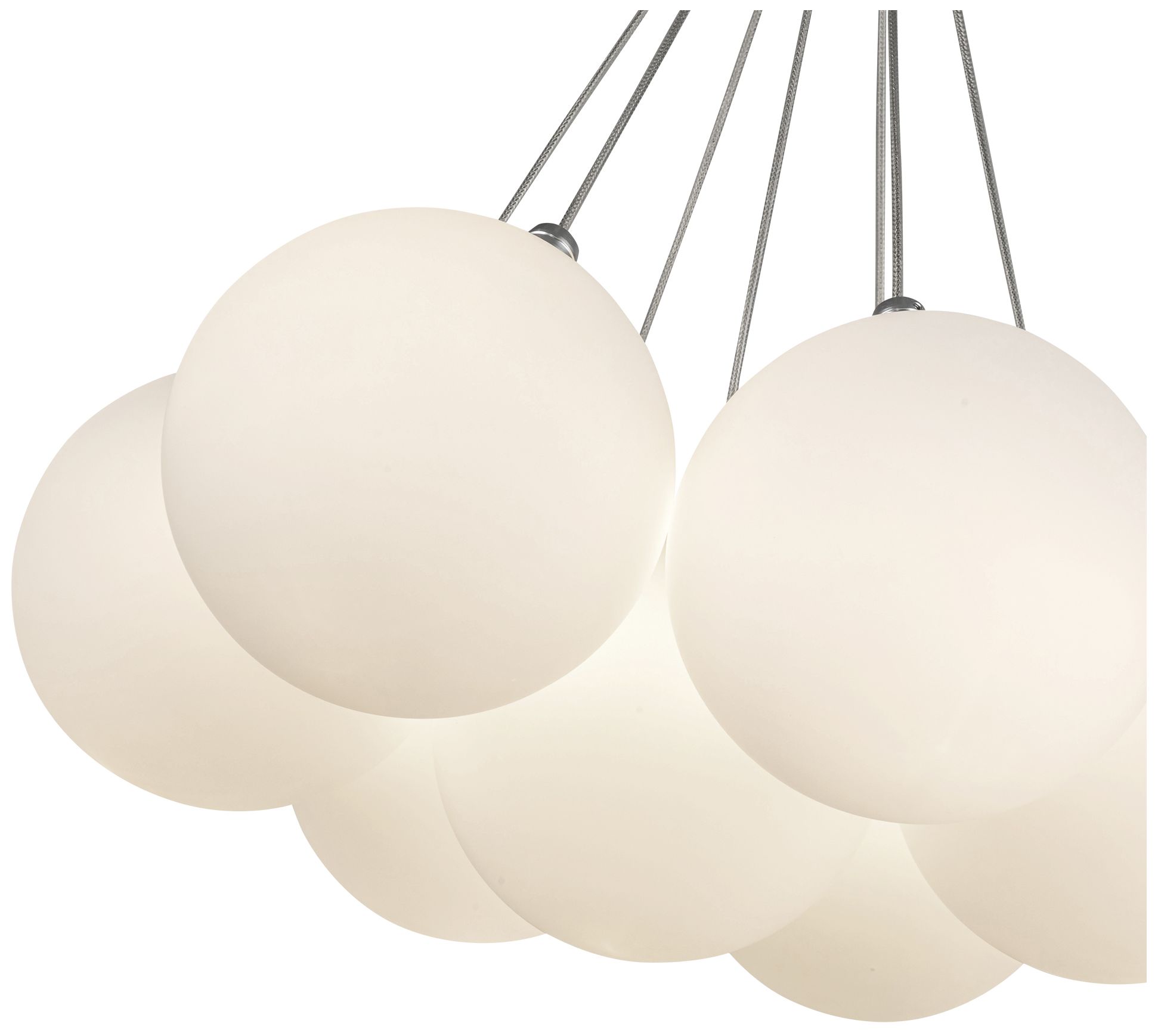 Image 5 Kuzco Bolla LED 17-in Opal Glass Chandelier more views