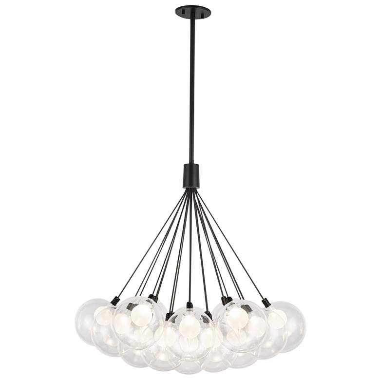 Image 1 Kuzco Bolla LED 28-in Black LED Chandelier