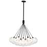 1_Kuzco Bolla LED 28-in Black LED Chandelier