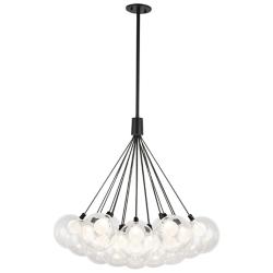 Kuzco Bolla LED 28-in Black LED Chandelier