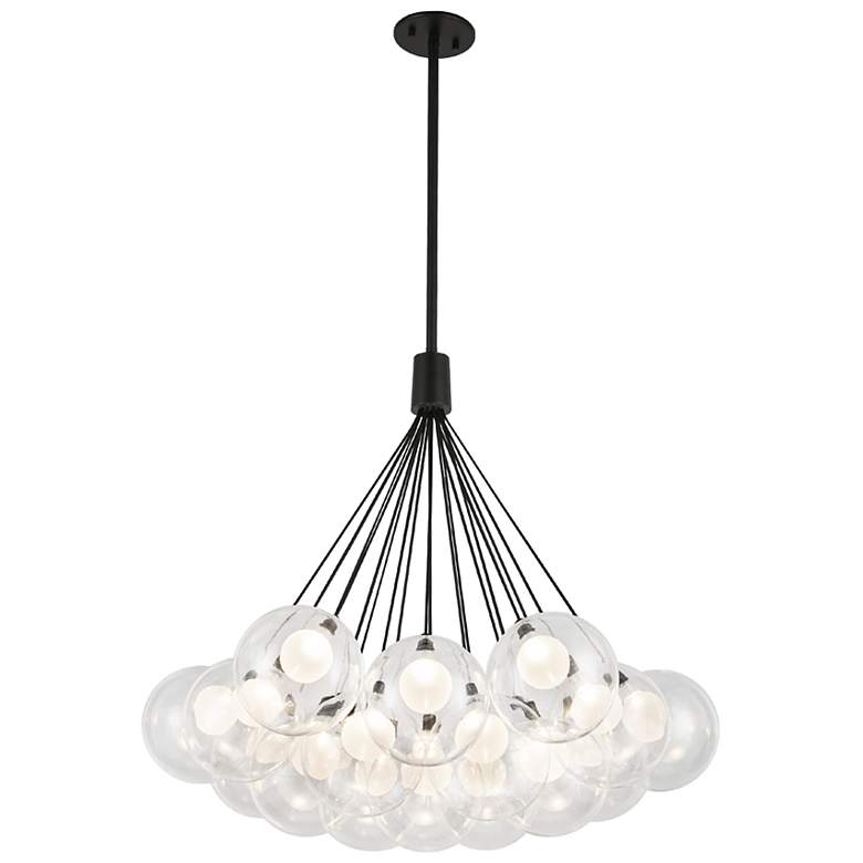 Image 2 Kuzco Bolla LED 28-in Black LED Chandelier more views