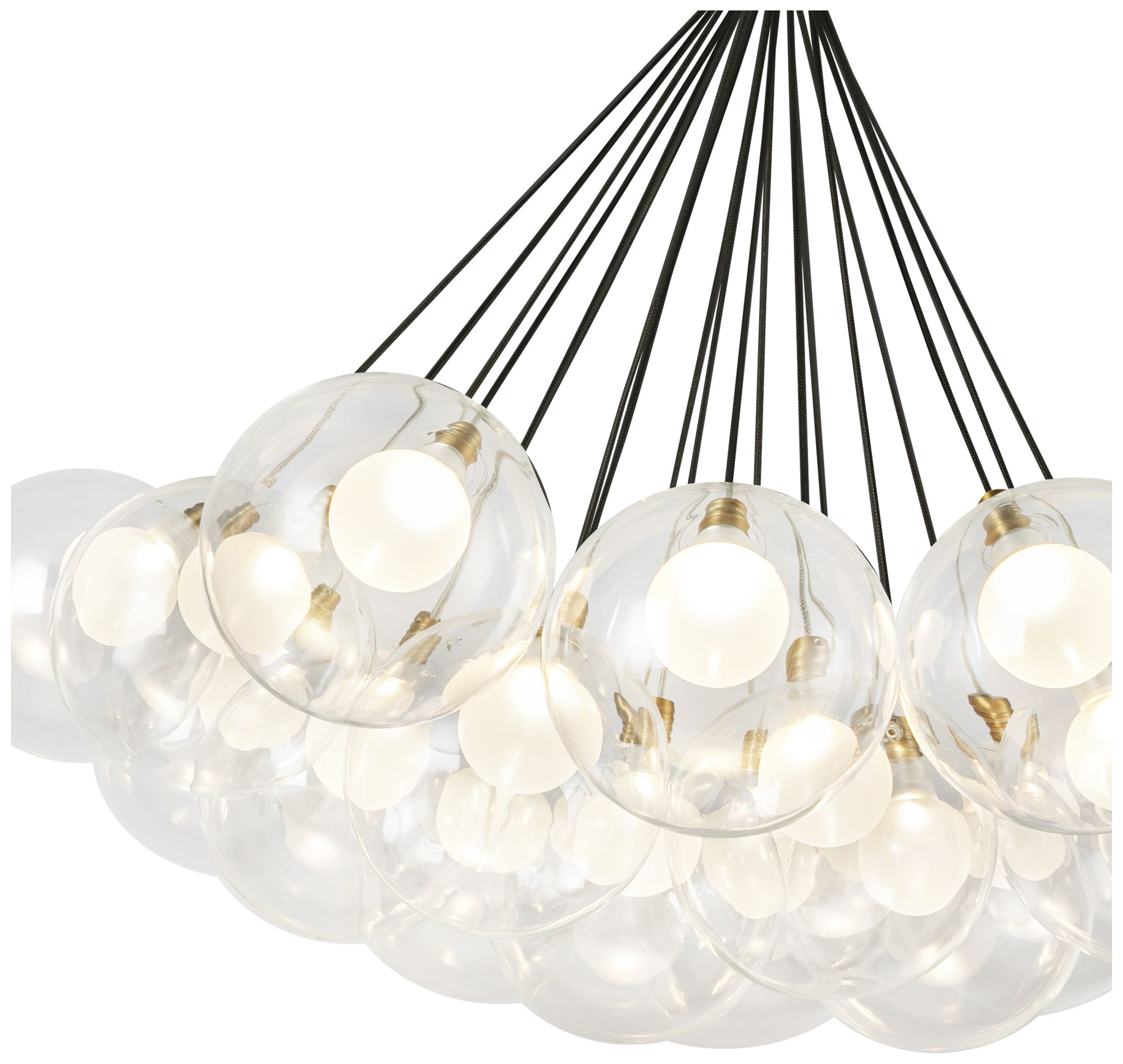 Image 3 Kuzco Bolla LED 28-in Brushed Gold LED Chandelier more views