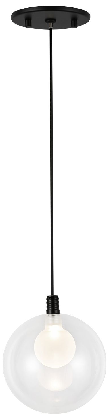 Kuzco Bolla LED 6-in Black Pendant