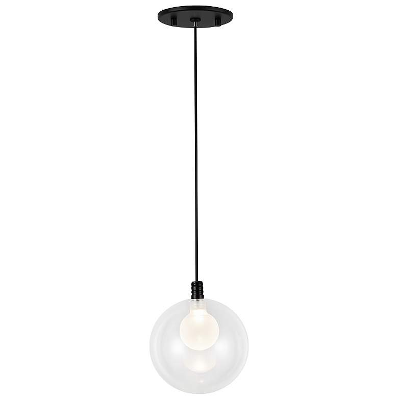 Image 1 Kuzco Bolla LED 6-in Black Pendant