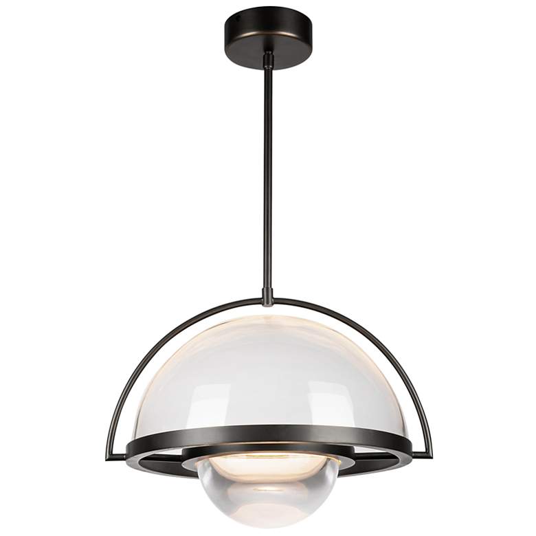 Image 2 Kuzco Bowery LED 16-in Urban Bronze Pendant