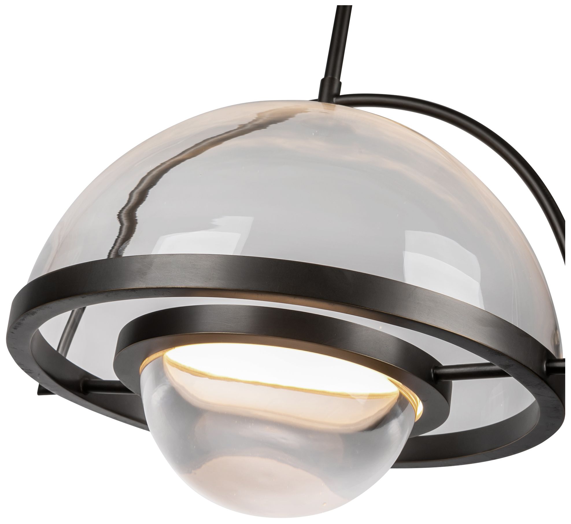 Image 4 Kuzco Bowery LED 16-in Urban Bronze Pendant more views