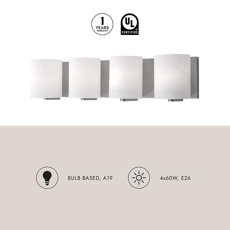 Image 3 Kuzco Bridgewater 25-in Brushed Nickel Vanity Lights more views