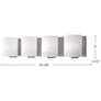 4_Kuzco Bridgewater 25-in Brushed Nickel Vanity Lights more views