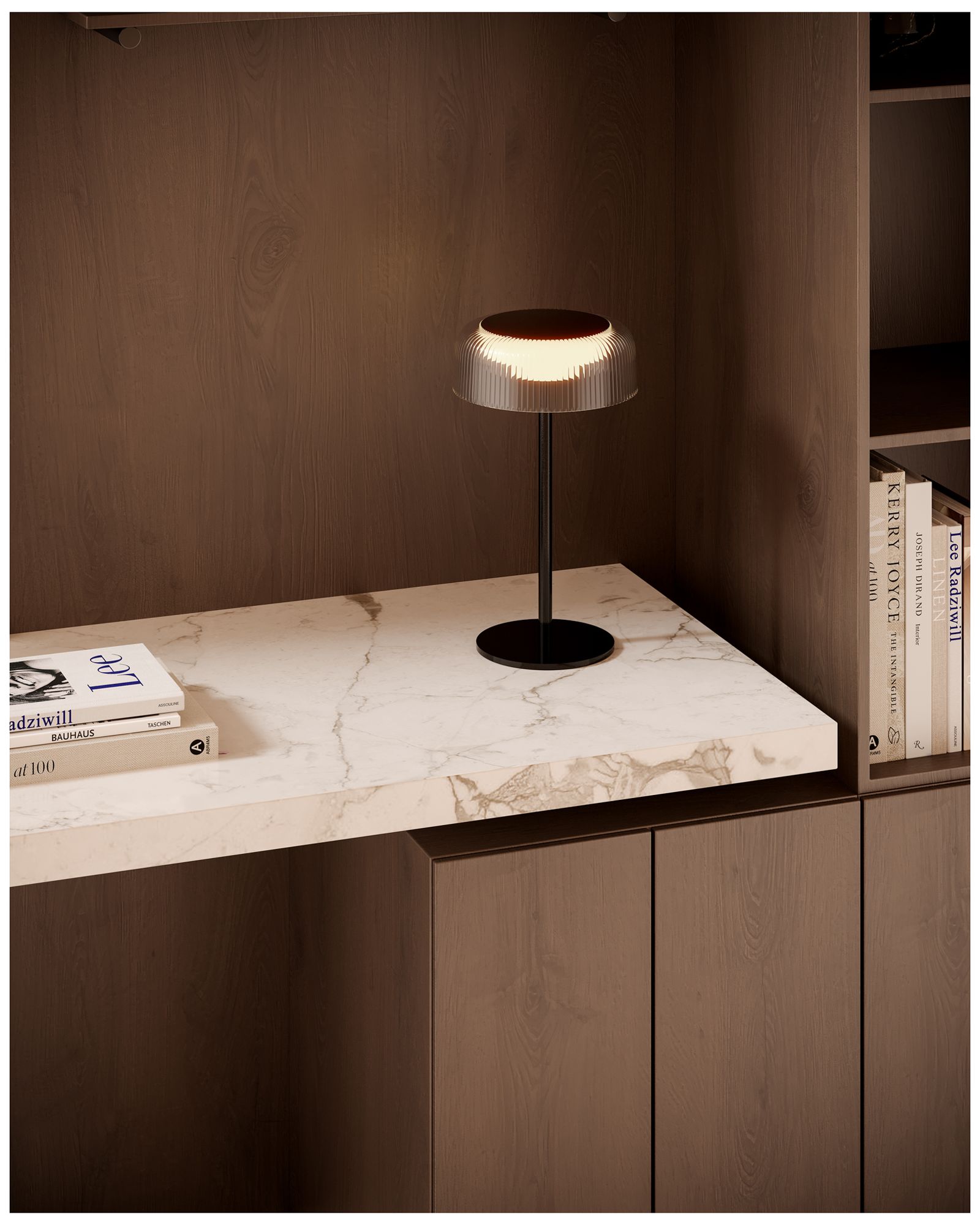 Image 3 Kuzco Brilla LED 6-in Black LED Table Lamp more views