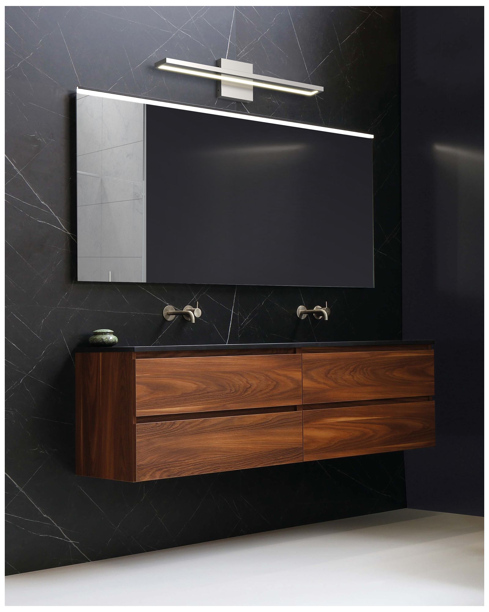 Image 3 Kuzco Brio LED 24-in Brushed Nickel Vanity Light more views
