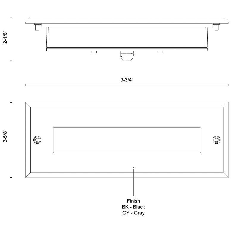 Image 4 Kuzco Bristol 10-in Black Exterior Wall/Step Lights more views