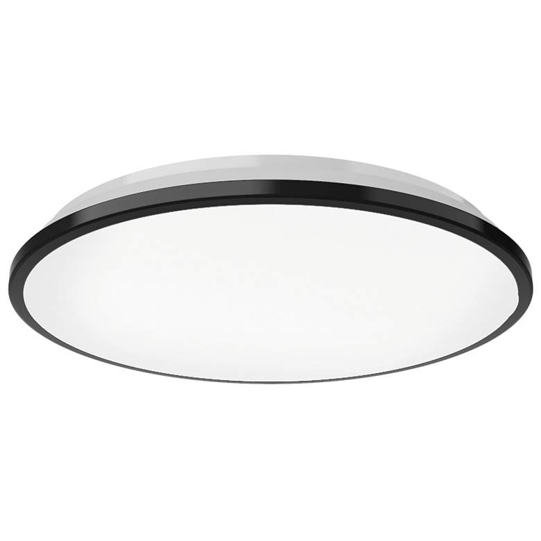 Image 1 Kuzco Brook LED 11-in Black Flush Mount