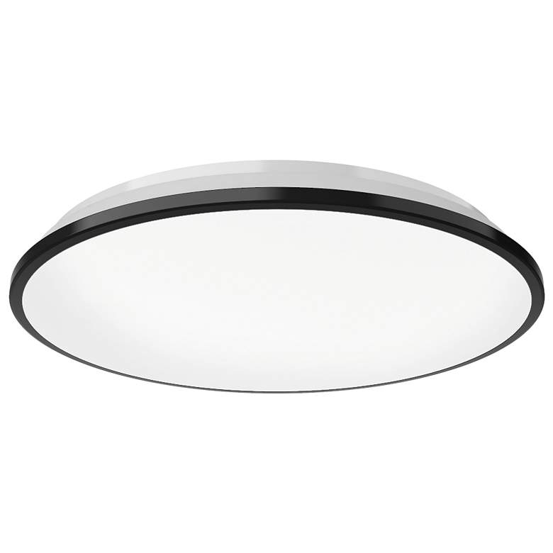 Image 1 Kuzco Brook LED 13-in Black Flush Mount